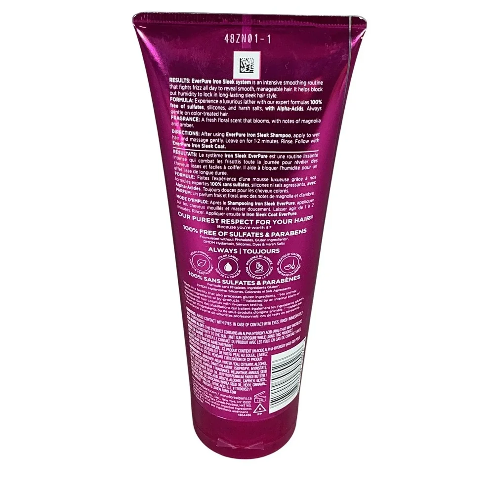 L'Oreal‎ EverPure Iron Sleek Conditioner Sulfate-Free 6.8oz